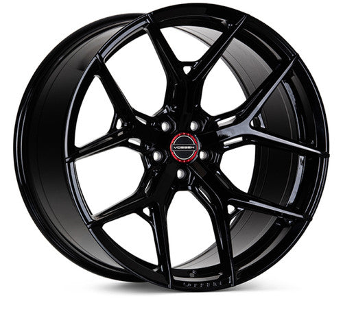 Vossen HF-5 20X11 / 5X115 / ET -6 / Super Deep Face / 71.5 - Gloss Black Wheel