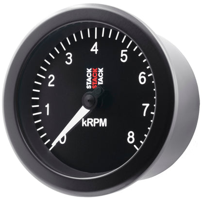 Autometer Stack Sport 88mm 0-8K RPM Tachometer - Black ST100-08