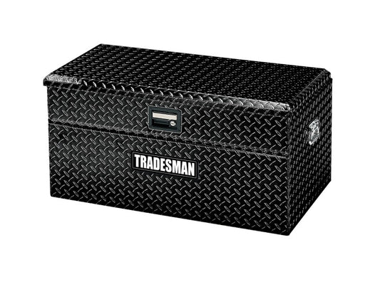 Tradesman Aluminum Flush Mount Truck Tool Box Full/Wide (48in.) - Black Tradesman
