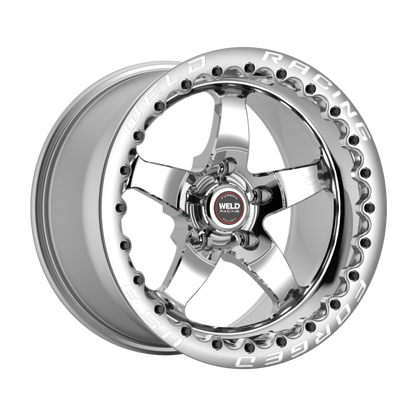 Weld S71 17x10.5 / 5x4.75 BP / 8.3in. BS Polished Wheel (Medium Pad) - Single-Beadlock