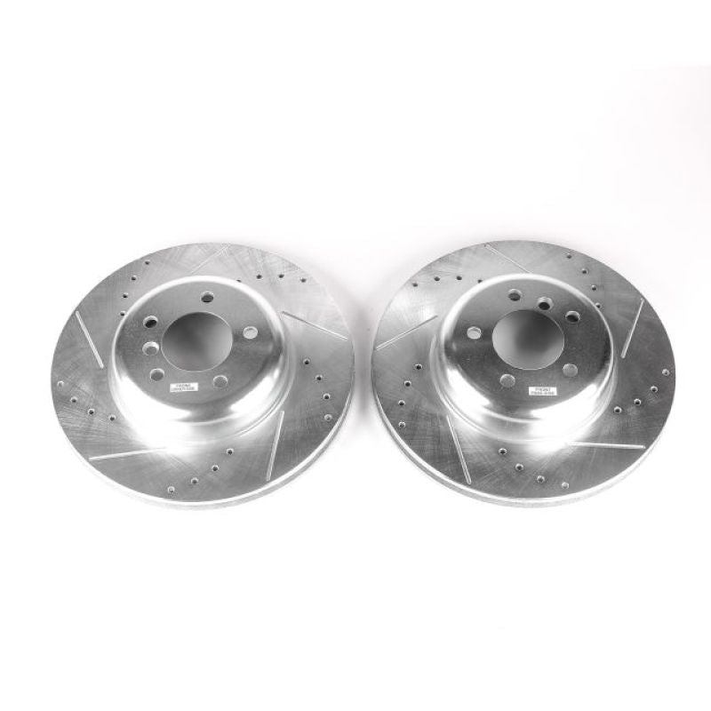Power Stop 08-10 BMW 535i Front Evolution Drilled & Slotted Rotors - Pair PowerStop