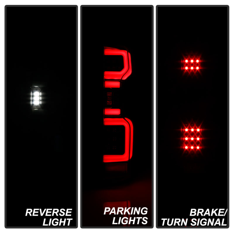 Spyder Chevy Silverado 19-20 LED Tail Light Black ALT-YD-CS19HAL-BK SPYDER