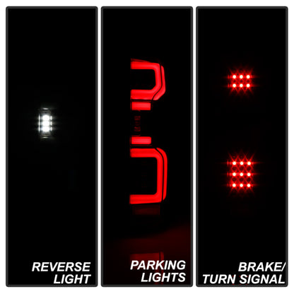Spyder Chevy Silverado 19-20 LED Tail Light Black ALT-YD-CS19HAL-BK SPYDER