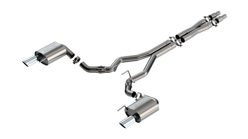 Borla 2024 Ford Mustang GT 5.0L V8 w/o Active Exhaust ATAK Cat-Back Exhaust System Borla