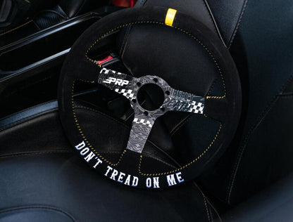 PRP Deep Dish Suede Steering Wheel - Dont Tread on Me G249-TR