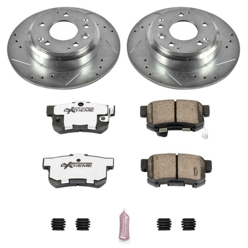 Power Stop 91-95 Acura Legend Rear Z26 Street Warrior Brake Kit PowerStop