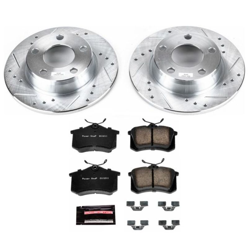 Power Stop 98-04 Audi A6 Quattro Rear Z23 Evolution Sport Brake Kit PowerStop