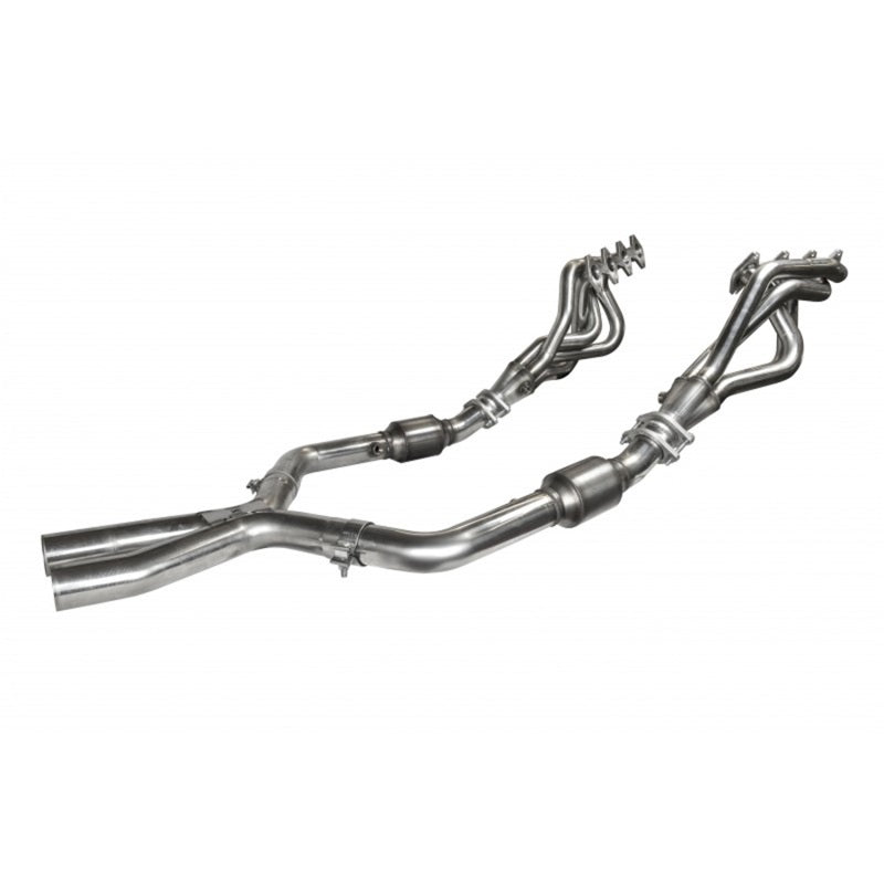 Kooks 05-10 Ford Mustang GT Manual 1 5/8in x 2 1/2in SS Long Tube Headers and OEM Catted SS X Pipe Kooks Headers