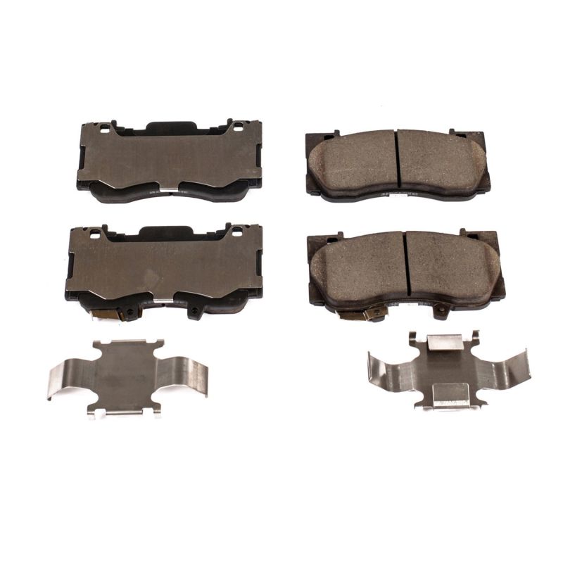 Power Stop 15-19 Ford Mustang Front Z17 Evolution Ceramic Brake Pads w/Hardware PowerStop
