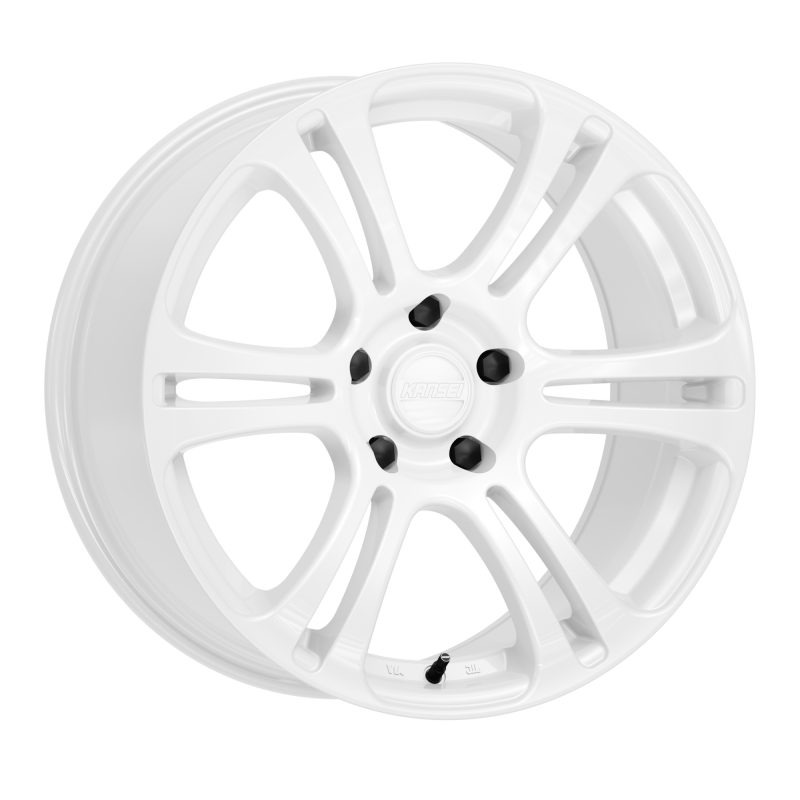 Kansei K16W Neo 18x10.5in / 5x112 BP / 22mm Offset / 66.56mm Bore - Gloss White Wheel