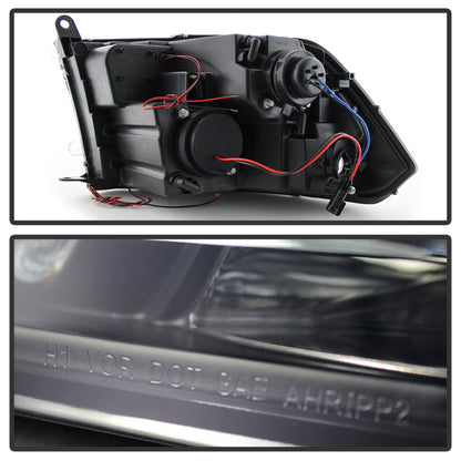 Spyder Dodge Ram 1500 09-14 Projector Headlights Halogen- LED Halo LED - Blk Smke PRO-YD-DR09-HL-BSM SPYDER
