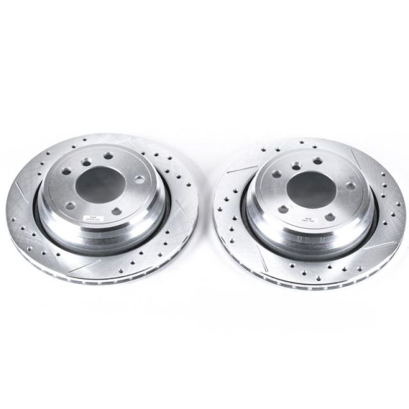 Power Stop 01-03 BMW 525i Rear Evolution Drilled & Slotted Rotors - Pair PowerStop