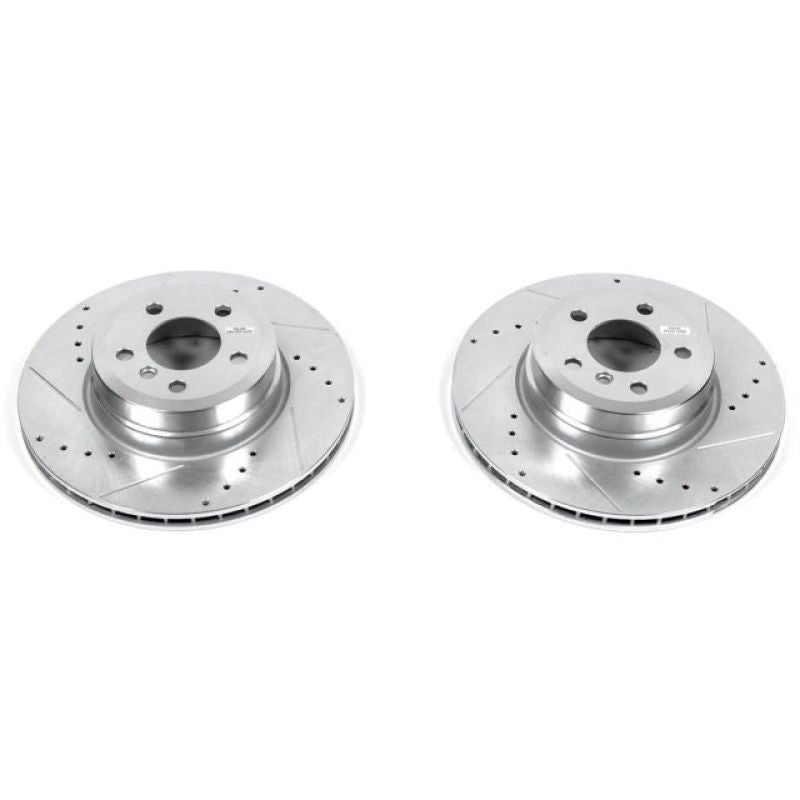 Power Stop 07-18 BMW X5 Rear Evolution Drilled & Slotted Rotors - Pair PowerStop