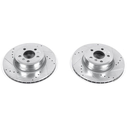 Power Stop 07-18 BMW X5 Rear Evolution Drilled & Slotted Rotors - Pair PowerStop