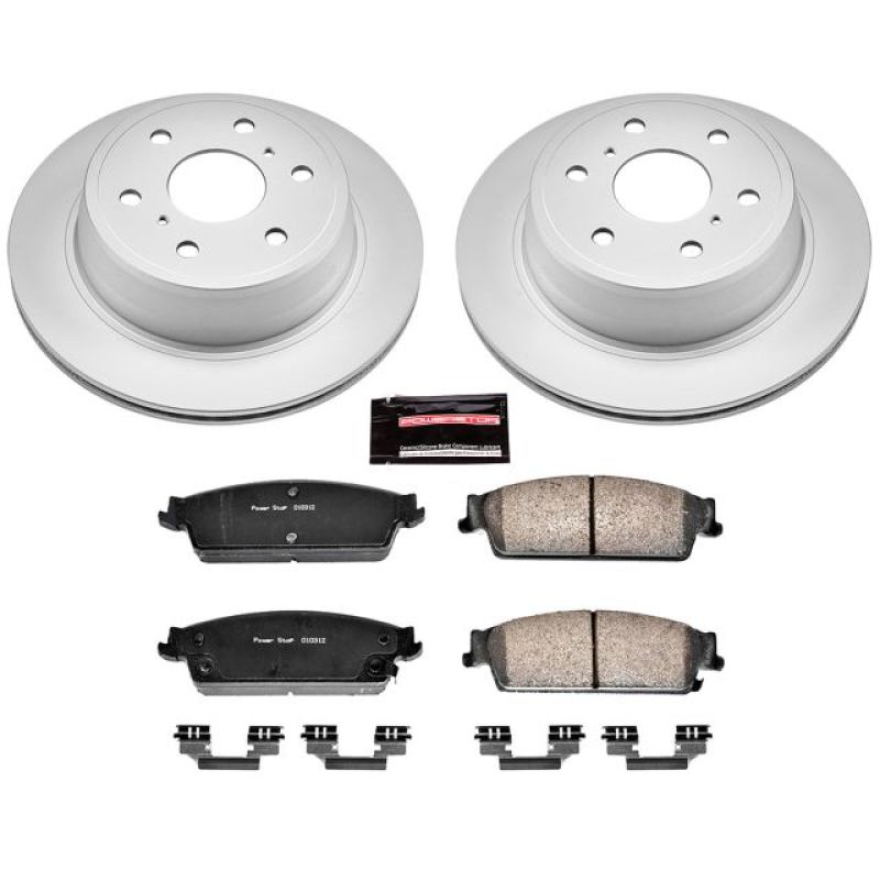 Power Stop 07-14 Cadillac Escalade Rear Z17 Evolution Geomet Coated Brake Kit PowerStop