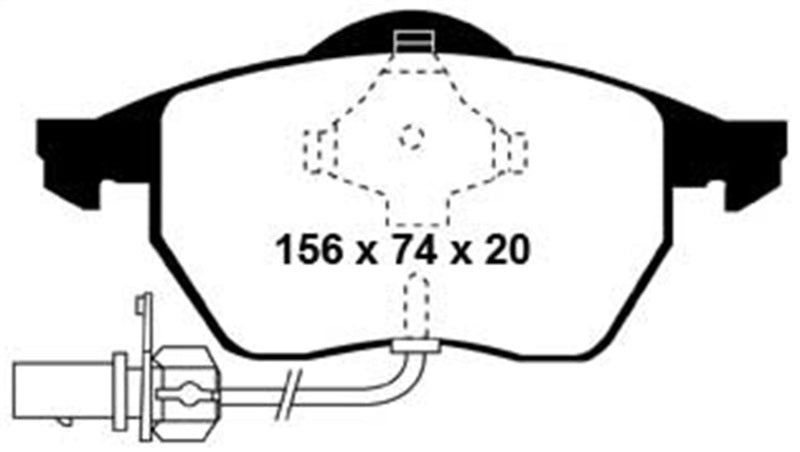 EBC YellowStuff Front Brake Pads - DP41114R EBC