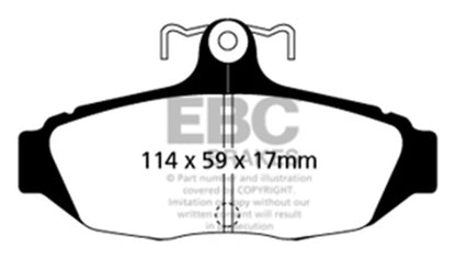EBC YellowStuff Rear Brake Pads - DP41172R EBC