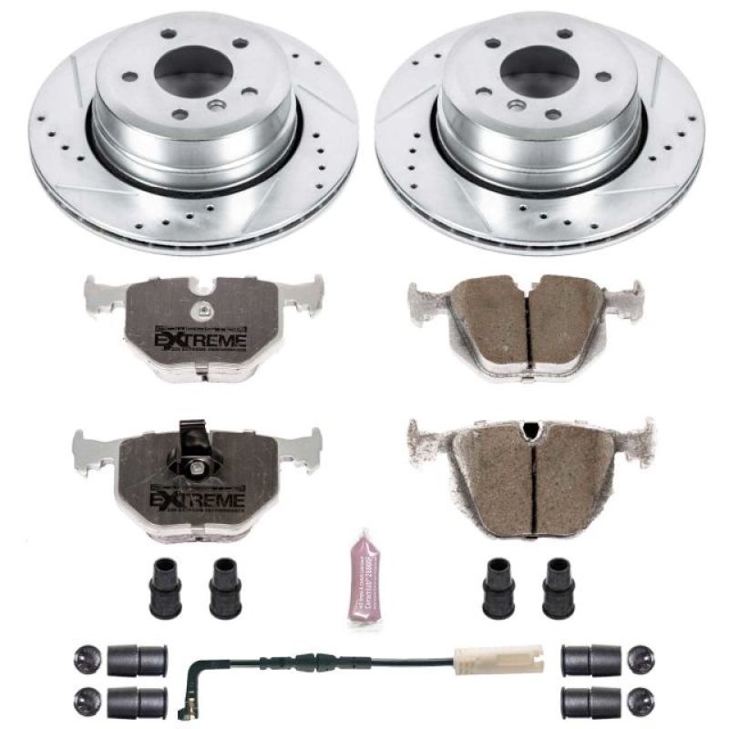 Power Stop 06-07 BMW 530xi Rear Z26 Street Warrior Brake Kit PowerStop
