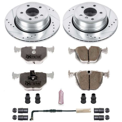 Power Stop 06-07 BMW 530xi Rear Z26 Street Warrior Brake Kit PowerStop