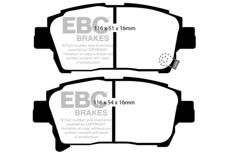 EBC Ultimax2 Front Brake Pads - UD990