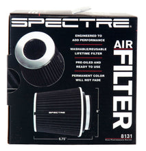 Load image into Gallery viewer, Spectre Adjustable Conical Air Filter 5-1/2in. Tall (Fits 3in. / 3-1/2in. / 4in. Tubes) - Black