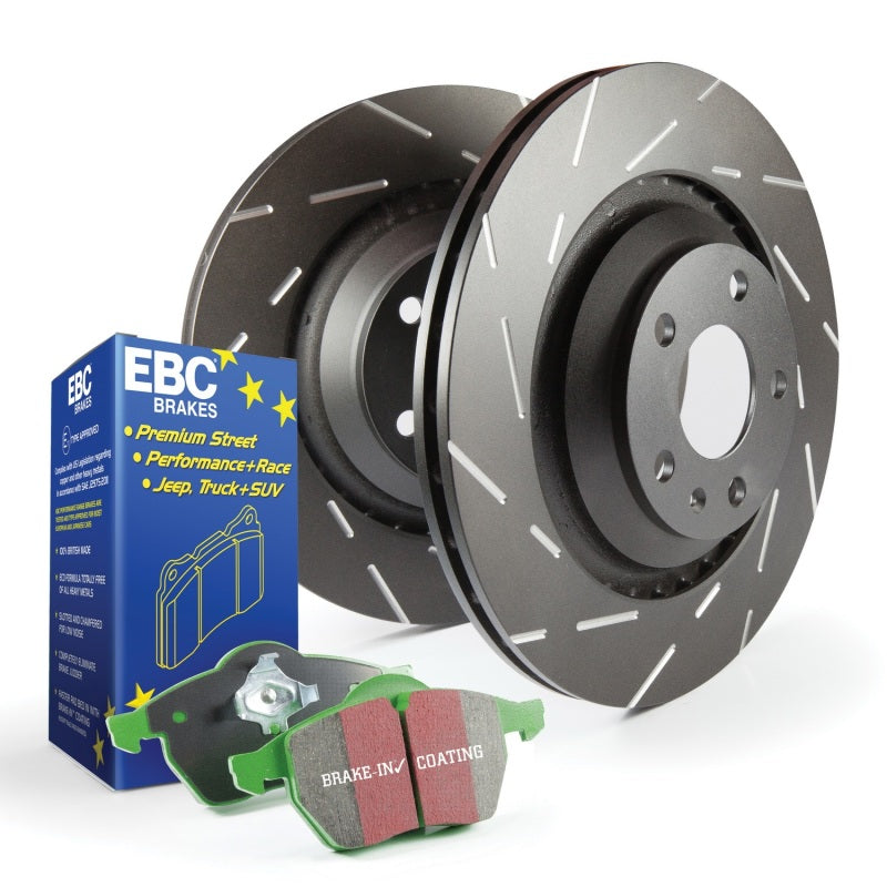 EBC Stage 2 GreenStuff Brake Pads and USR Rotors Kit - S2KR1088