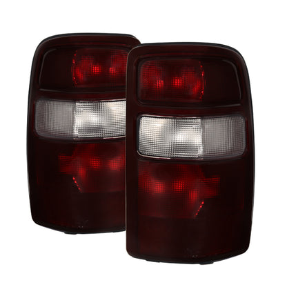 Xtune GMC Yukon 00-06 OEM Style Tail Lights w/ Black Rim Red Smoked ALT-JH-CSUB00-OE-RSM SPYDER