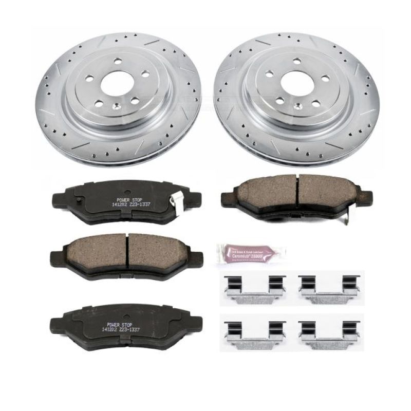 Power Stop 08-14 Cadillac CTS Rear Z23 Evolution Sport Brake Kit PowerStop