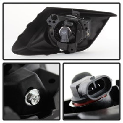 Spyder Mazda 3 2014+ OEM Fog Light w/Switch- Clear FL-MM32014-C SPYDER
