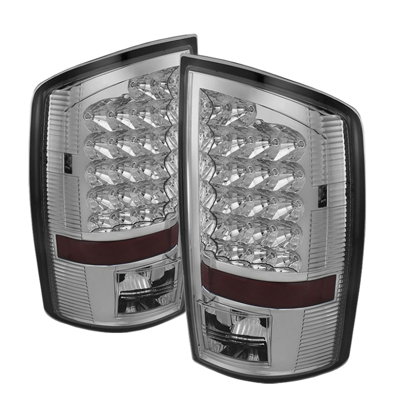 Xtune Dodge Ram 07-08 1500 / Ram 07-09 2500/3500 LED Tail Lights Chrome ALT-JH-DR07-LED-C SPYDER