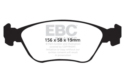 EBC YellowStuff Front Brake Pads - DP41362R EBC