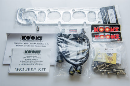 Kooks 2012+ WK2 Jeep/ Durango 6.4L 1-7/8in x 3in SS Long Tube Headers - Cat SS Conn Pipe Kooks Headers