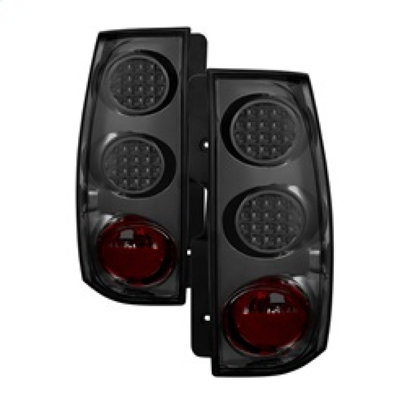 Xtune Chevy Suburban/GMC Yukon/Yukon Denali 07-14 LED Tail Lights Smoked ALT-JH-CSUB07-LED-SM SPYDER