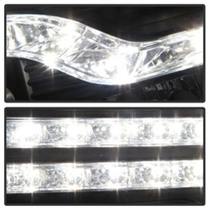 Spyder Chevy Silverado 1500 07-13 V2 Projector Headlights - LED DRL - Black PRO-YD-CS07V2-DRL-BK SPYDER