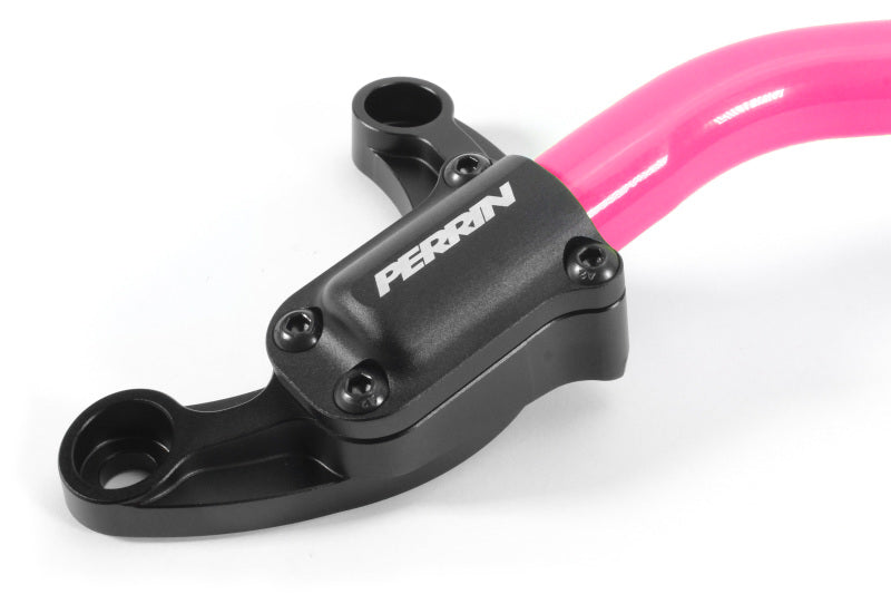 Perrin 2022 Subaru WRX Strut Brace w/ Billet Feet -  Hyper Pink Perrin Performance