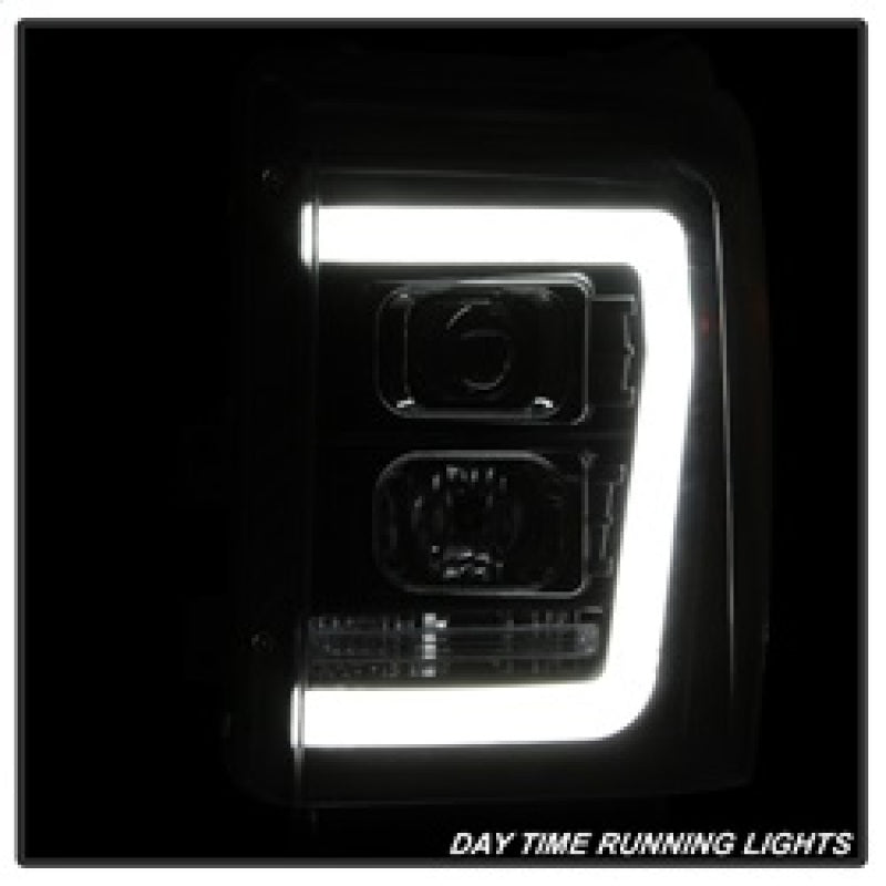 Spyder Ford F-250/F-350/F450 Super Duty 11-16 V2 Projector Headlights - Black (PRO-YD-FS11V2-LB-BK) SPYDER