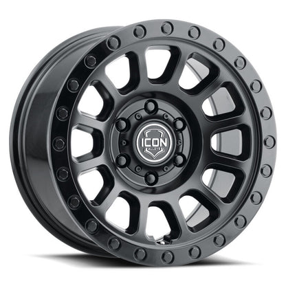 ICON Hulse 17 X 8.5 / 6 X 5.5 / 25mm Offset / 5.75in BS Double Black
