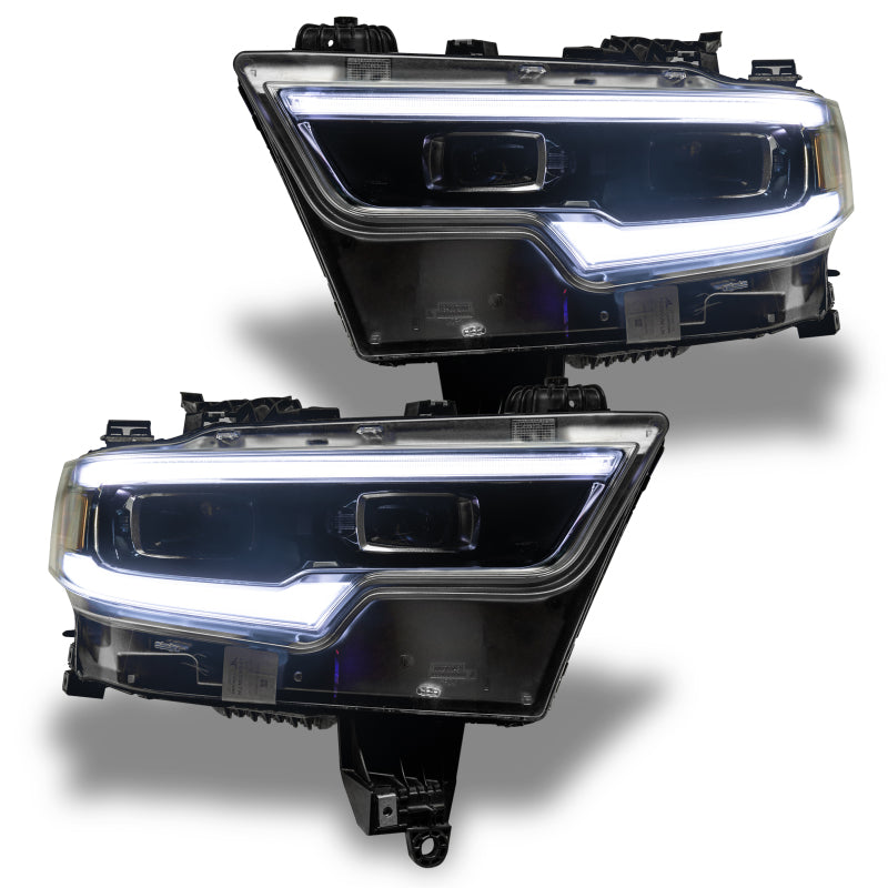 Oracle 19-21 RAM 1500 Projector LED Headlight DRL Upgrade Kit - ColorSHIFT RGBW+A w/o Controller