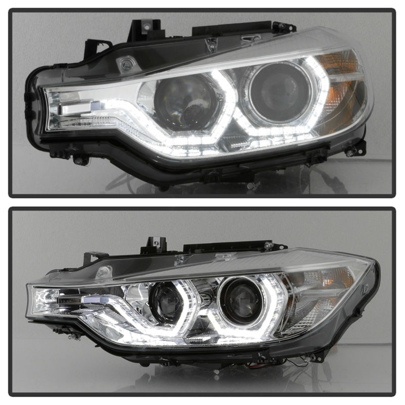 Spyder Signature BMW F30 3 Series 12-14 4DR Projector Headlights - Chrome (PRO-YD-BMWF3012-AFSHID-C) SPYDER
