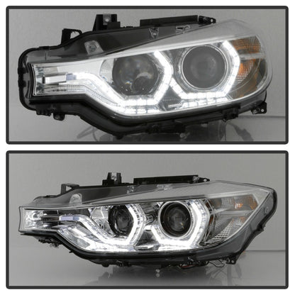 Spyder Signature BMW F30 3 Series 12-14 4DR Projector Headlights - Chrome (PRO-YD-BMWF3012-AFSHID-C) SPYDER