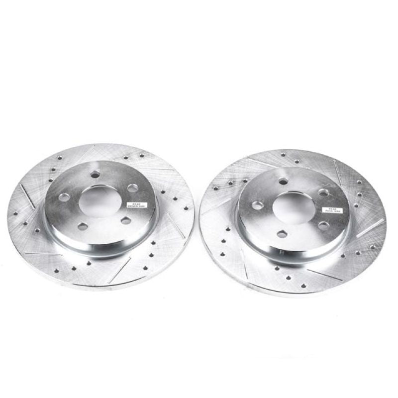 Power Stop 02-08 Jaguar X-Type Rear Evolution Drilled & Slotted Rotors - Pair PowerStop