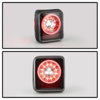 Spyder 19-20 Jeep Wrangler - Full LED Tail Lights - Seq Turn Signal - Black ALT-YD-JW19-SEQ-BK SPYDER