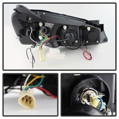 Spyder Pontiac G6 2/4DR 05-08 Projector Headlights LED Halo LED Blk Smke PRO-YD-PG605-HL-BSM SPYDER