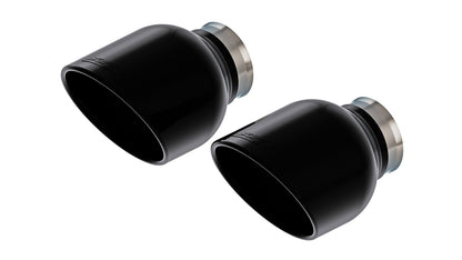 Borla 15-24 Dodge Charger V8 / 2023 Chrysler 300C T-304 SS Tips 5in Outlet - Black Chrome 60729BC Borla