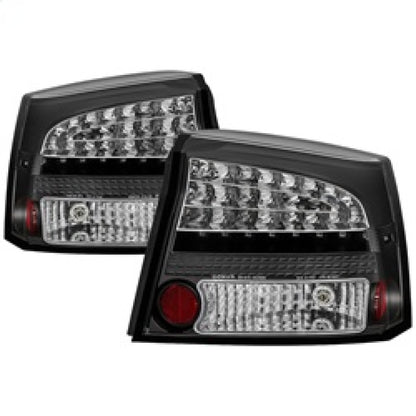 Spyder Dodge Charger 06-08 LED Tail Lights Black ALT-YD-DCH05-LED-BK SPYDER