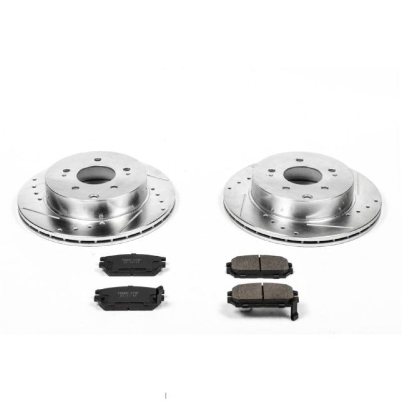 Power Stop 06-12 Mitsubishi Eclipse Rear Z23 Evolution Sport Brake Kit PowerStop