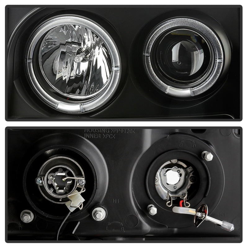 Spyder GMC Sierra 1500/GMC Sierra Denali 08-13 Projector LED Halo- LED All Blk PRO-YD-GS07-HL-BKV2 SPYDER