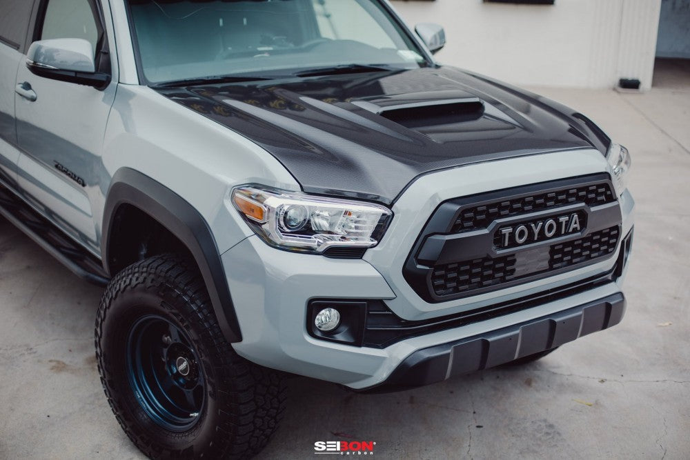 Seibon 2024+ Toyota Tacoma TR-Style Carbon Fiber Hood