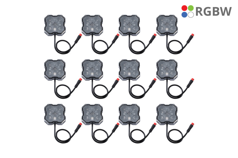 Diode Dynamics RGBW Rock Light Installer Kit w/Controller (12-pack) Diode Dynamics