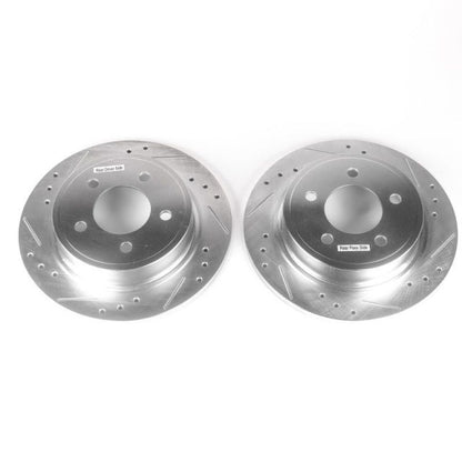 Power Stop 04-08 Chrysler Pacifica Rear Evolution Drilled & Slotted Rotors - Pair PowerStop